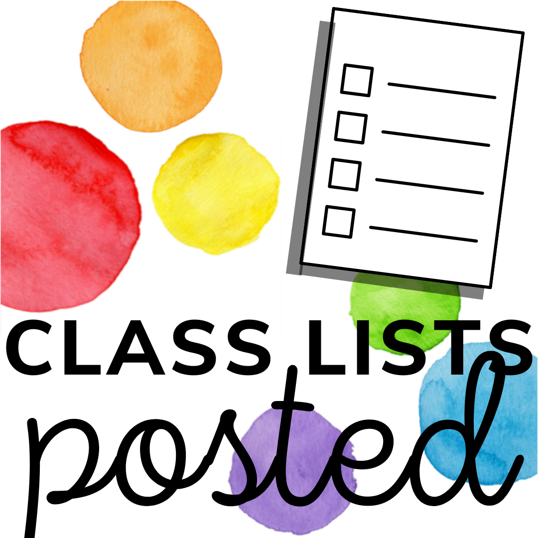 Class lists posted